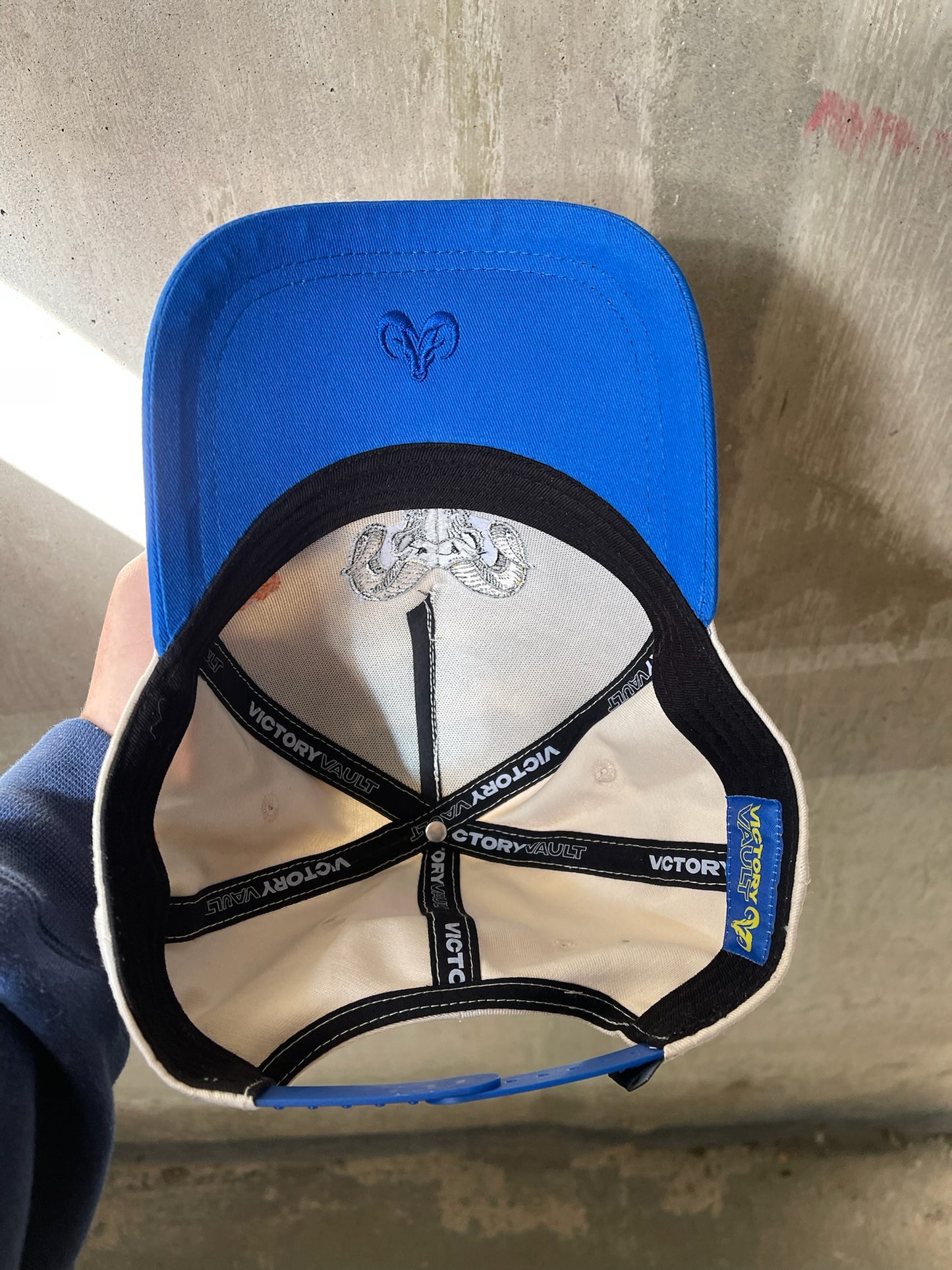 Ram skull stadium patch Hat