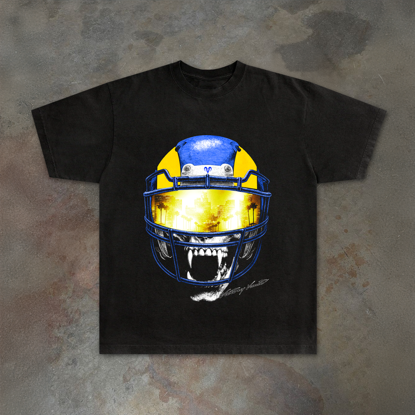 evil football helmet Evil Skull Helmet T-Shirt – Victory Vault